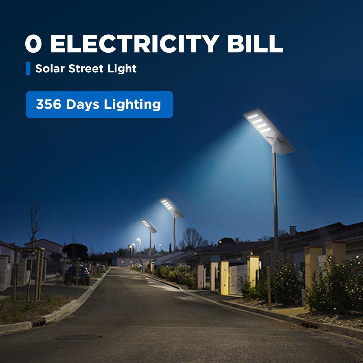 Langy Solar Lights 100 W 200W Commercial solar street light-Stay on