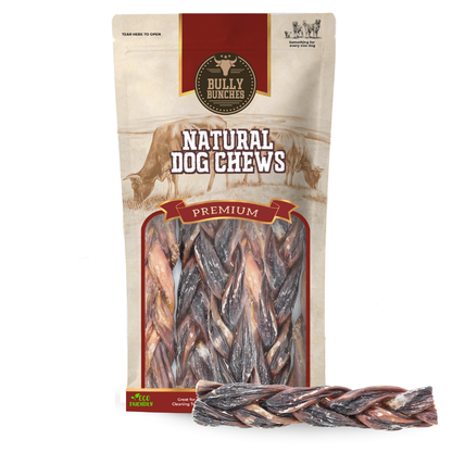 Bully Bunches - 6 Inch Braided Jerky Stick