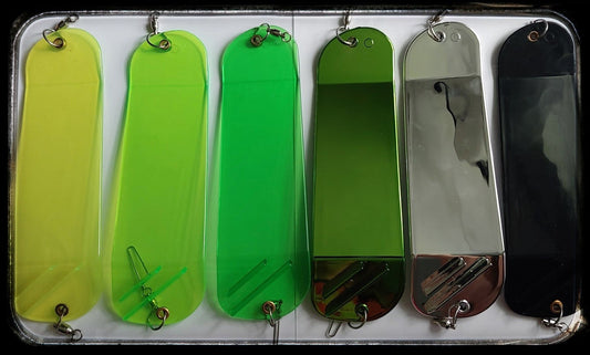 Ice Strong Outdoors - 8.5" Dual Fin Flasher Blanks! - 6 colors!