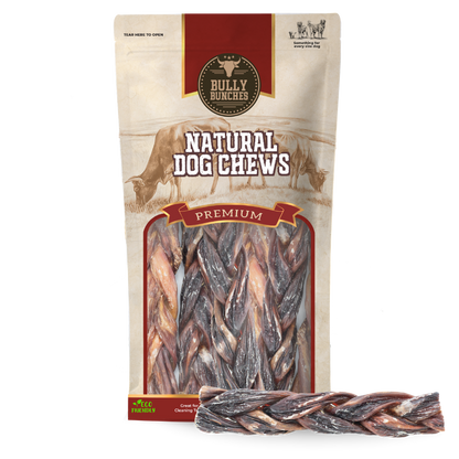 Bully Bunches - 6 Inch Braided Jerky Stick