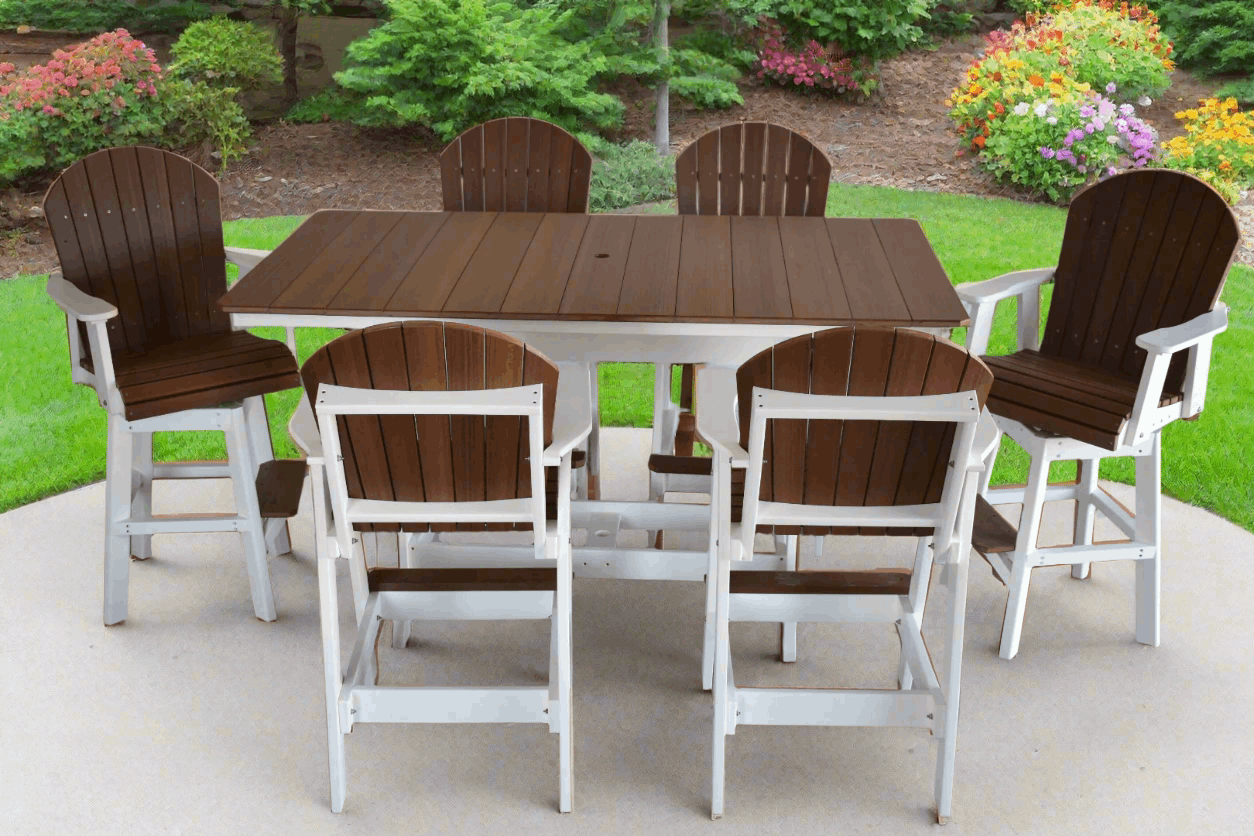 Dutch Country Patio 6' Rectangular Table - In Dining, Counter & Bar Height
