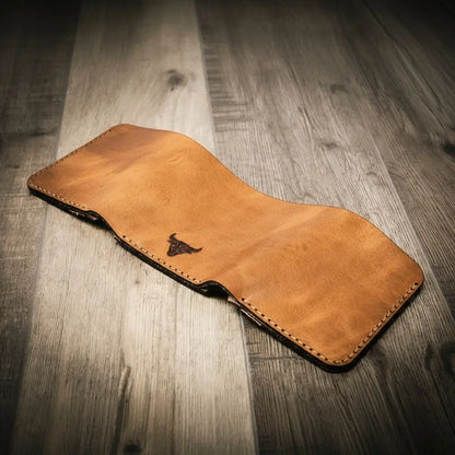 Bull Sheath Leather The Trinity Trifold Wallet