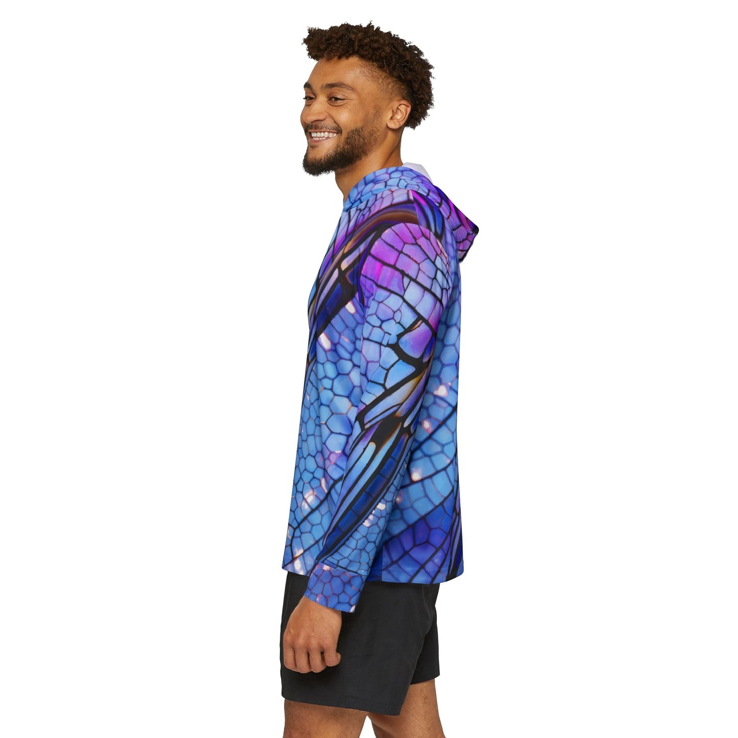 Texas Rigged Tees Dragon Fly — Unisex Fishing Pullover Hoodie (SPF 50+)
