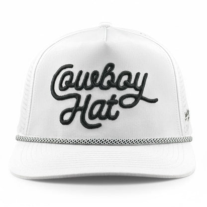 Cowboy Revolution “Cowboy Hat” Summer Edition - Performance Trucker Rope Hat - White
