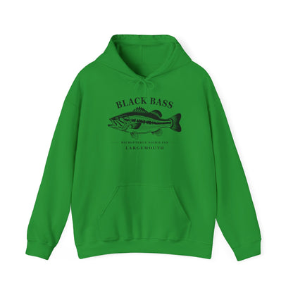 Texas Rigged Tees Black Bass — Unisex Hooded Sweatshirt