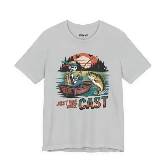 Texas Rigged Tees Just One More Cast — Unisex Cotton Tee