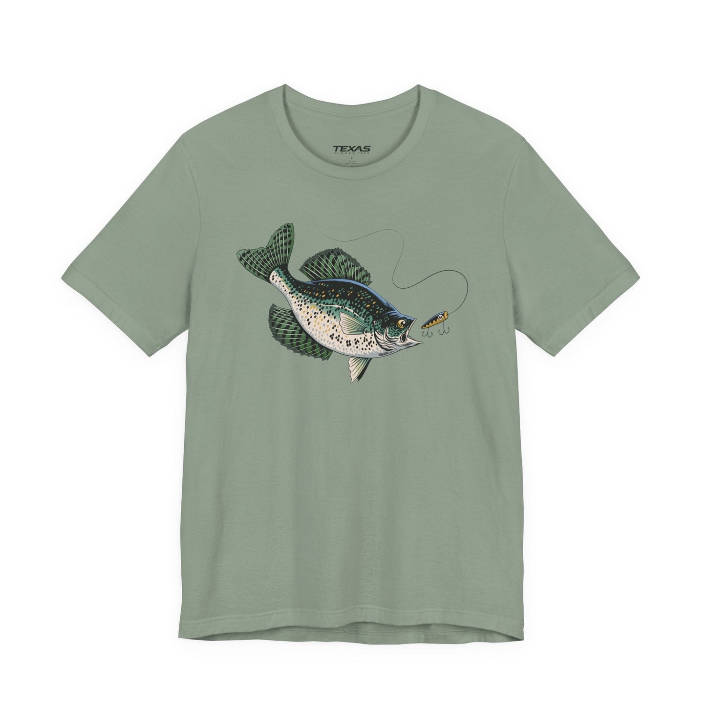 Texas Rigged Tees Crappie — Unisex Cotton Tee