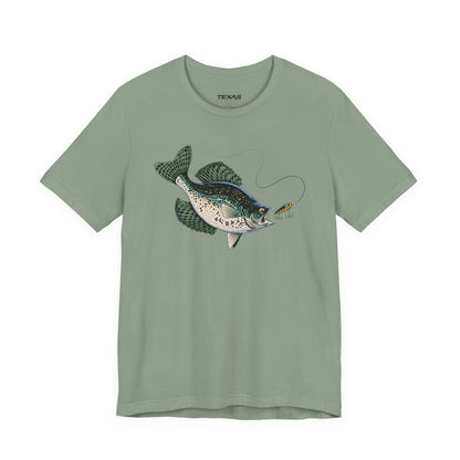 Texas Rigged Tees Crappie — Unisex Cotton Tee
