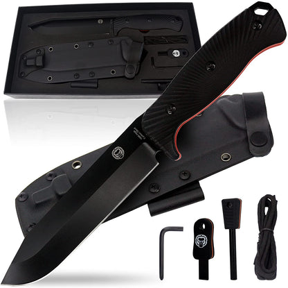 Holtzman's Gorilla Survival 12.32" LAVALINE SURVIVAL KNIFE WITH FIXED 1095 HIGH CARBON STEEL BLADE