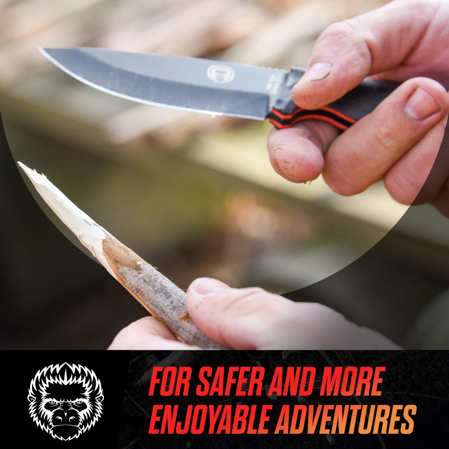 Holtzman's Gorilla Survival The Naked Bloodline Survival Knife Giftset for Men