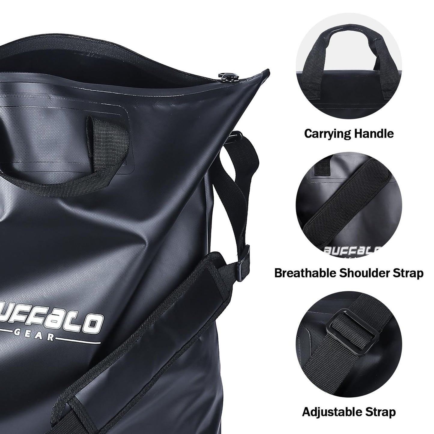 Buffalo Gear 25'' Waterproof Fish Bag with Aerator Pocket