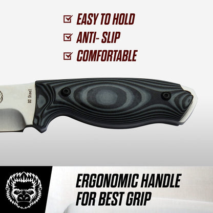Holtzman's Gorilla Survival The Naked Silverback Survival Knife Giftset for Men