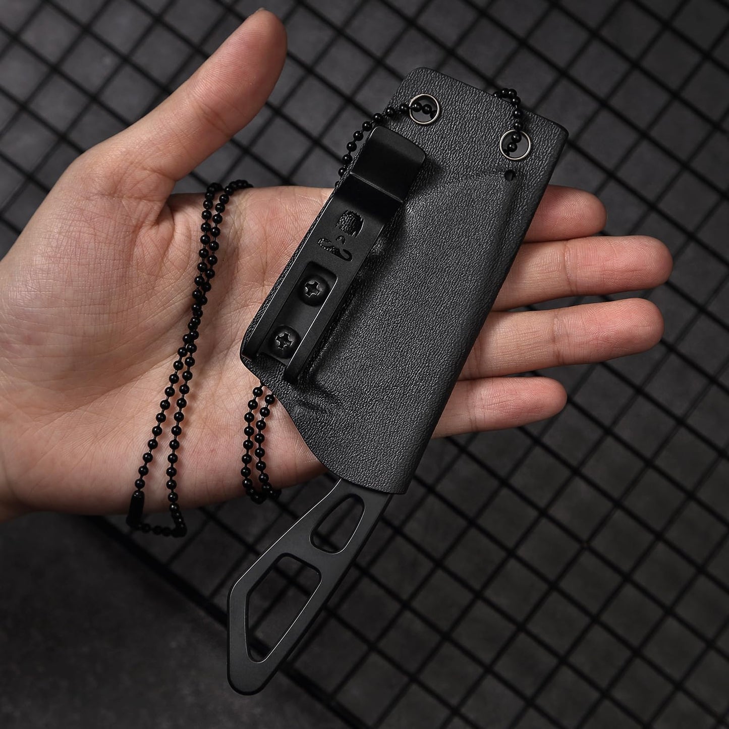 Holtzman's Gorilla Survival "THE SNAKEBITE" SURVIVAL NECK KNIFE
