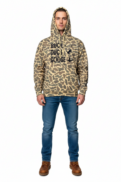 Hooked & Tagged  - Buck, Duck, Goose Hoodie