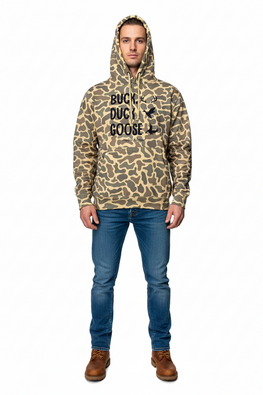 Hooked & Tagged  - Buck, Duck, Goose Hoodie