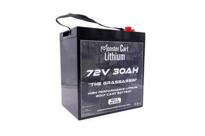 Monster Marine Lithium 72V 30AH - "THE GRASSASSIN" - BLUETOOTH HIGH PERFORMANCE LITHIUM GOLF CART BATTERY - GC2 GROUP