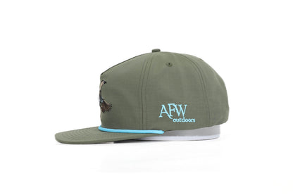 American Flyway Waterfowl Moss Green Blue Wing Teal RipStop Hat