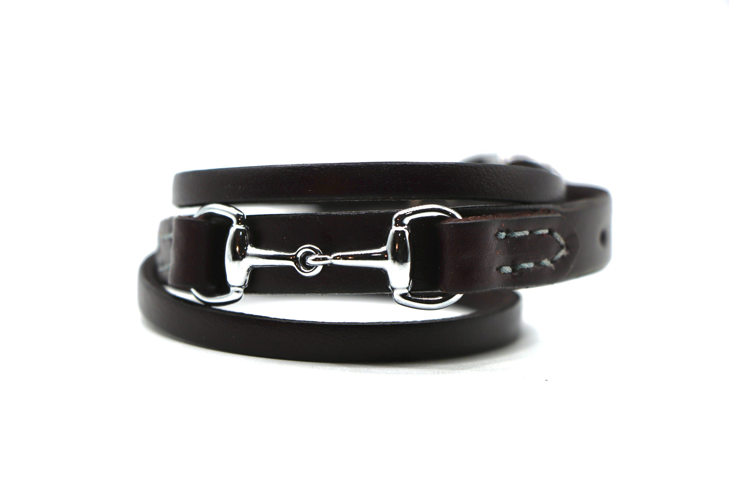 Remarkable Leather Goods GHC Double Wrap Bit Bracelet