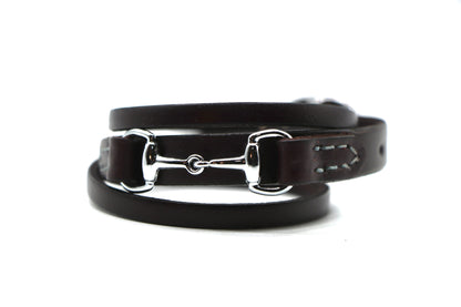 Remarkable Leather Goods GHC Double Wrap Bit Bracelet