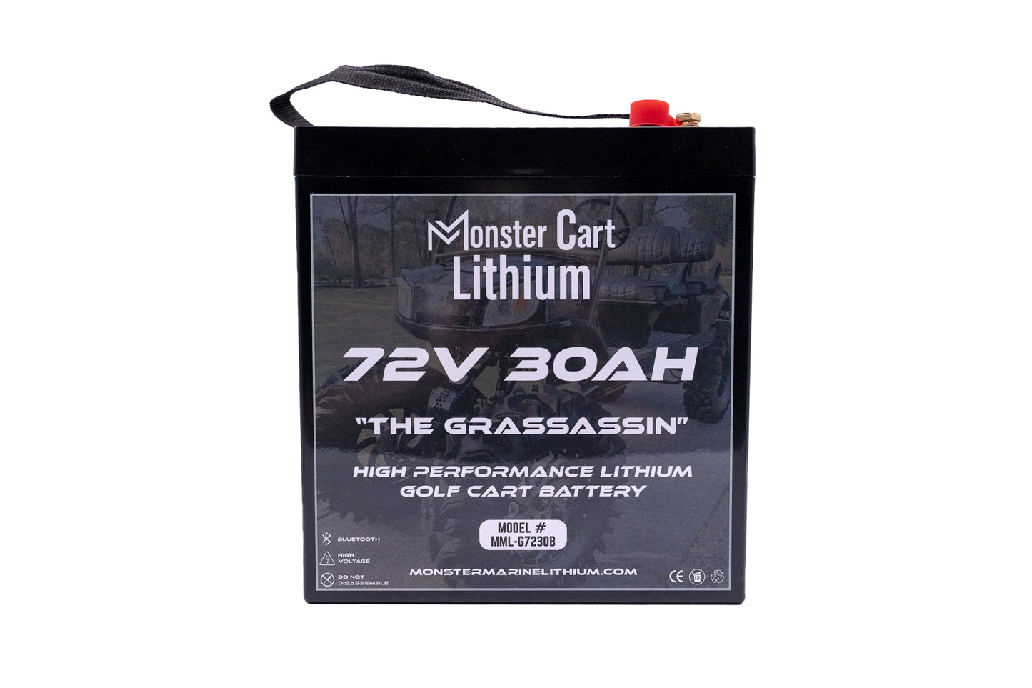 Monster Marine Lithium 72V 30AH - "THE GRASSASSIN" - BLUETOOTH HIGH PERFORMANCE LITHIUM GOLF CART BATTERY - GC2 GROUP