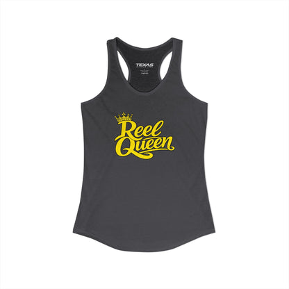 Texas Rigged Tees Reel Queen — Women’s Racerback Tank