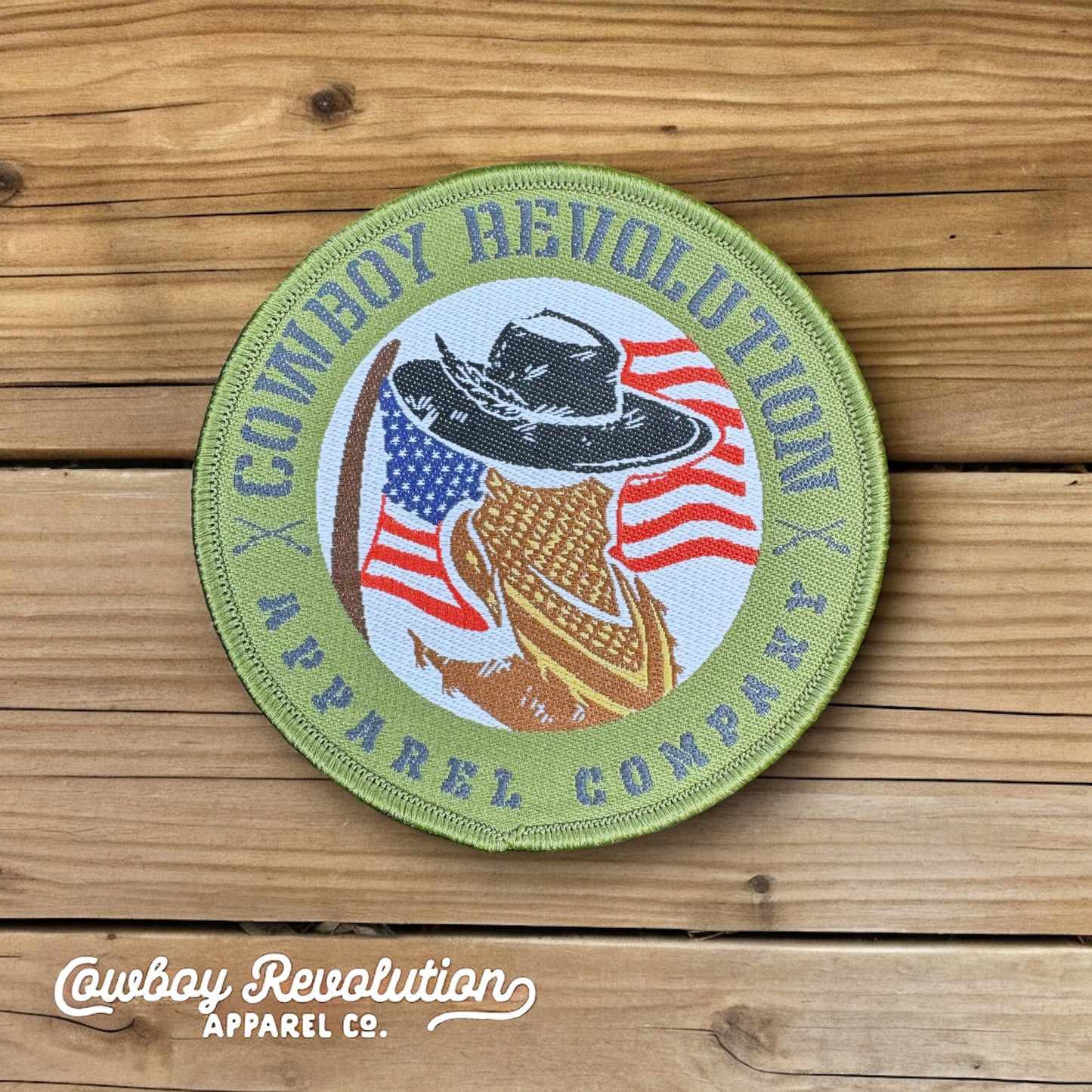 Cowboy Revolution “Circle Logo” Cowboy Revolution Apparel Co. Iron-On Patch (3”)
