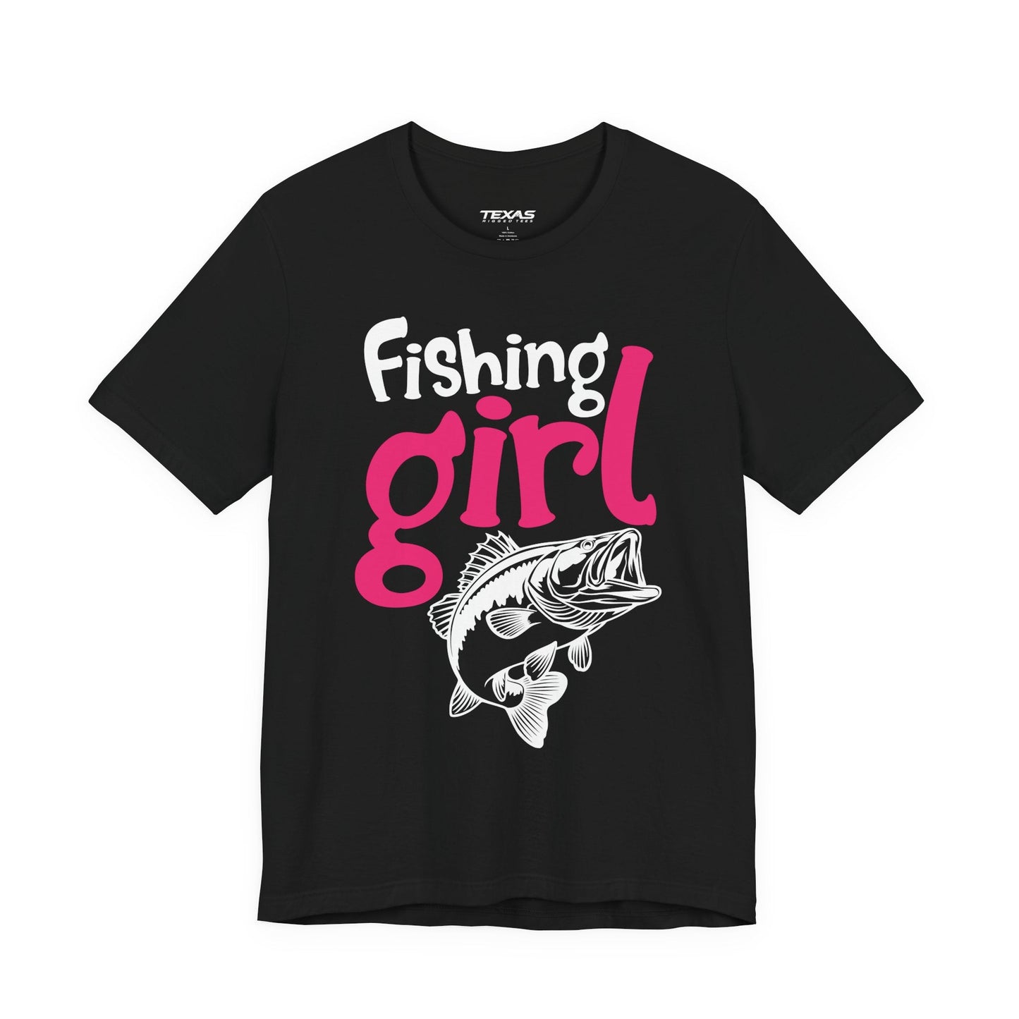 Texas Rigged Tees I Know I Fish Like a Girl, Try to Keep Up — Unisex Cotton Tee
