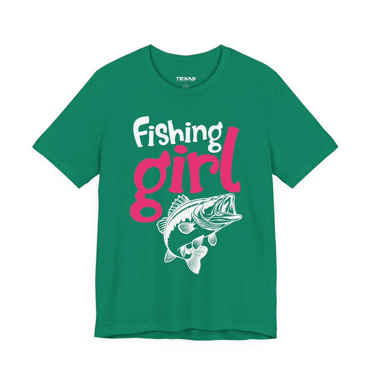 Texas Rigged Tees I Know I Fish Like a Girl, Try to Keep Up — Unisex Cotton Tee