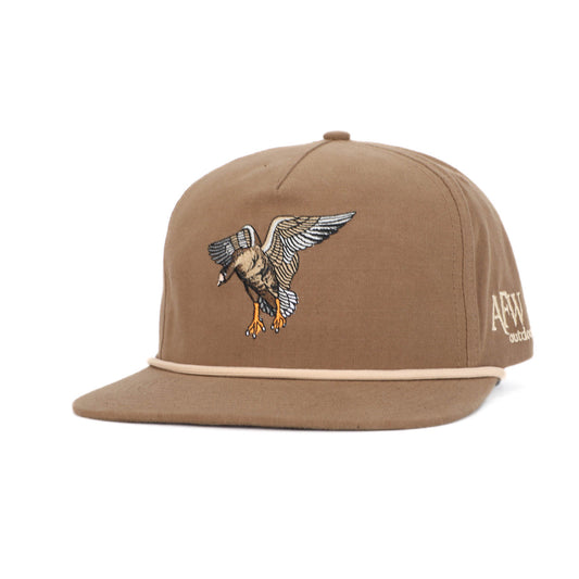 AF Waterfowl Brown w/ Tan Rope Specklebelly RipStop Hat