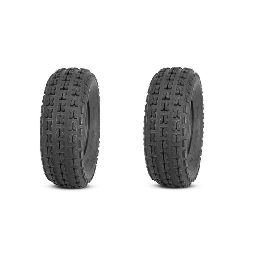 Lionparts Powersports (Pair) 2 Quadboss Sport ATV Front Tires 19X7X8 19X7-8 4 PLY QBT732