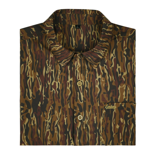 Embry Outdoors Performance Button Up - Brown Ranch