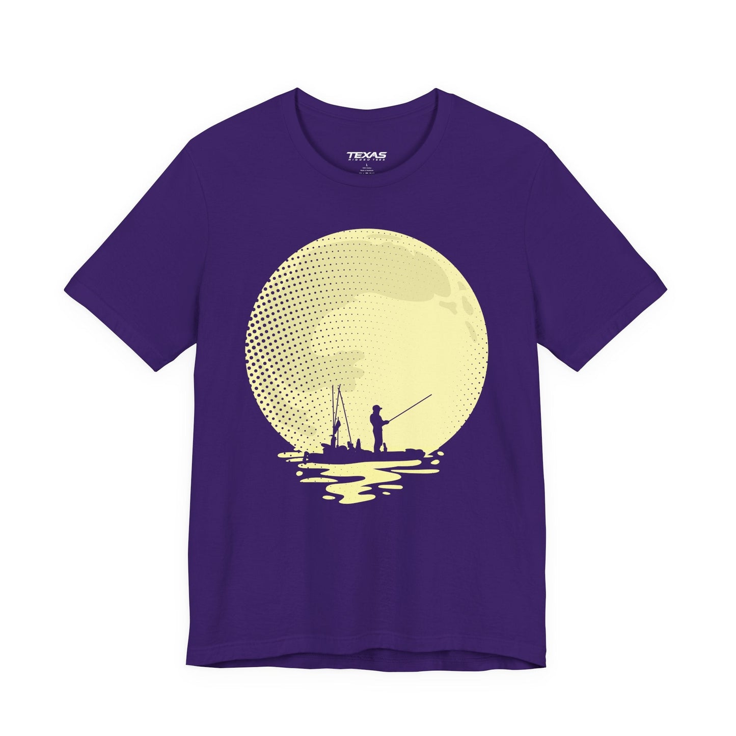 Texas Rigged Tees Full Moon Fishing (Kayak Edition) — Unisex Cotton Tee