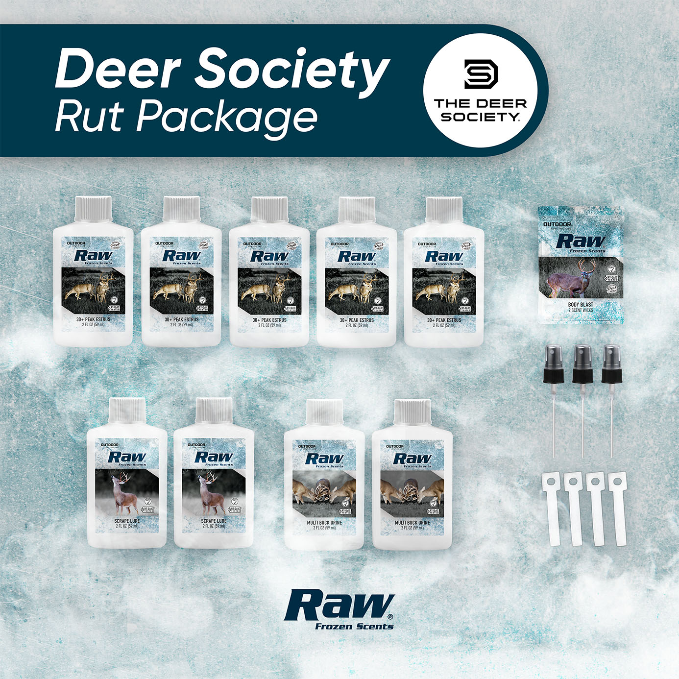 Outdoor Hunting Lab Deer Society Rut Package - Buy 5 Bottles Get 6 Free