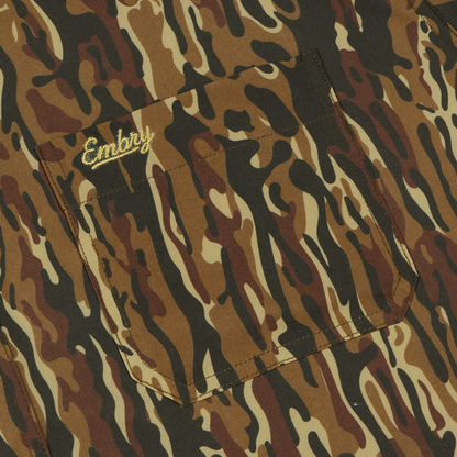 Embry Outdoors Performance Button Up - Brown Ranch