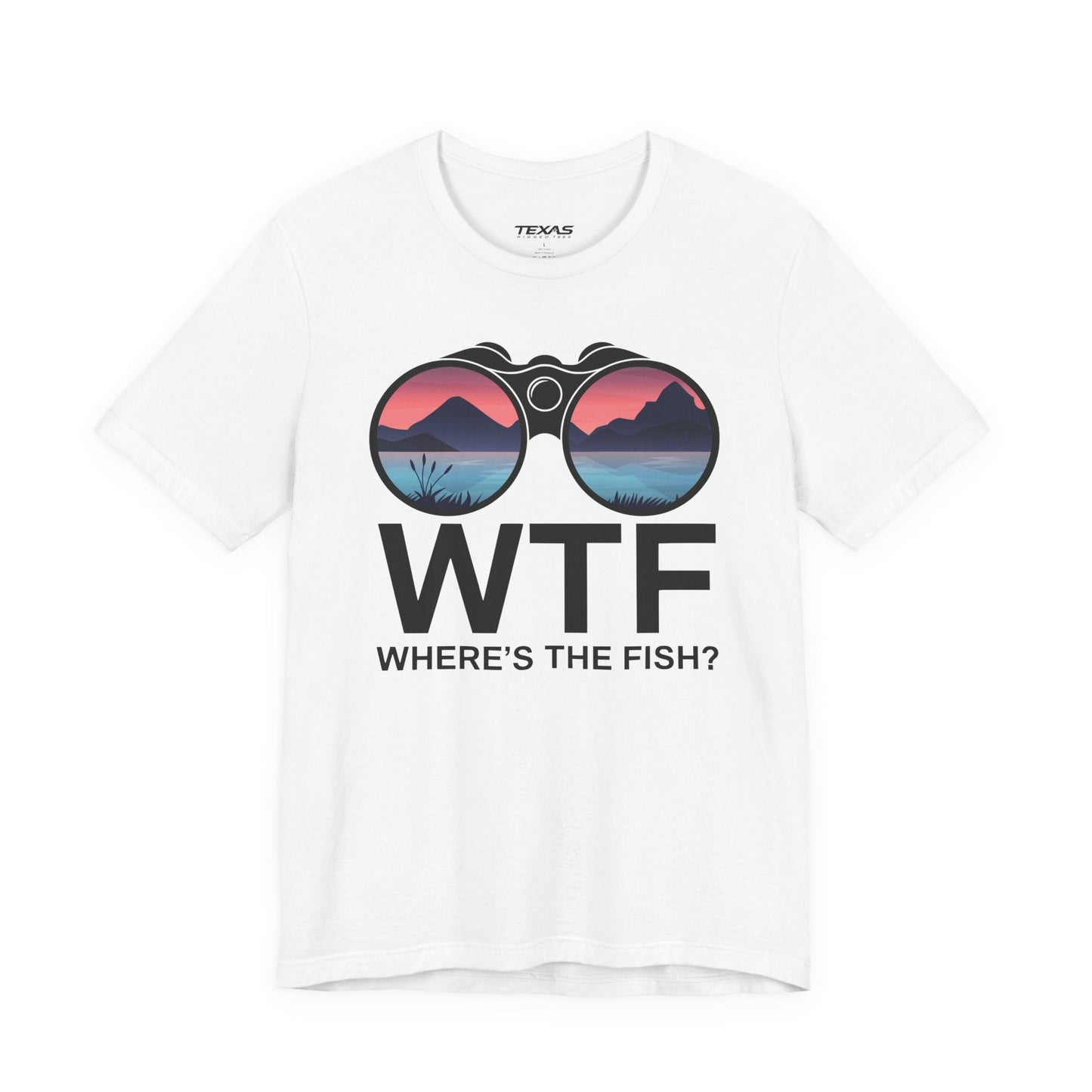 Texas Rigged Tees Where’s the Fish? — Unisex Cotton Tee