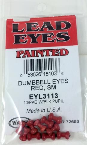 Clouser's Dumbell Painted Lead Eyes