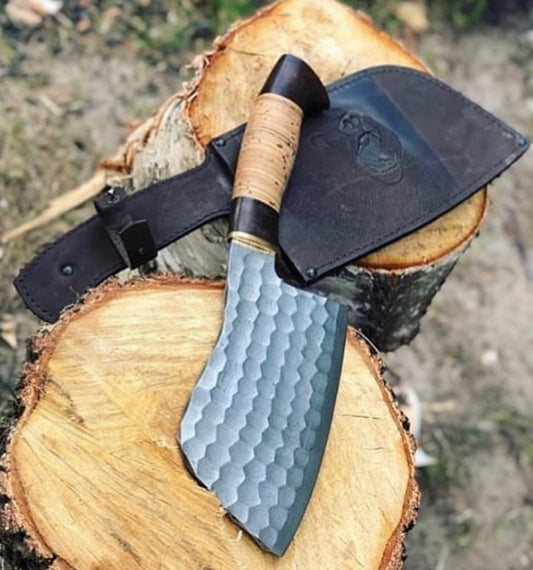 KBS Knives Custom Forged 1095 Steel Cleaver knife