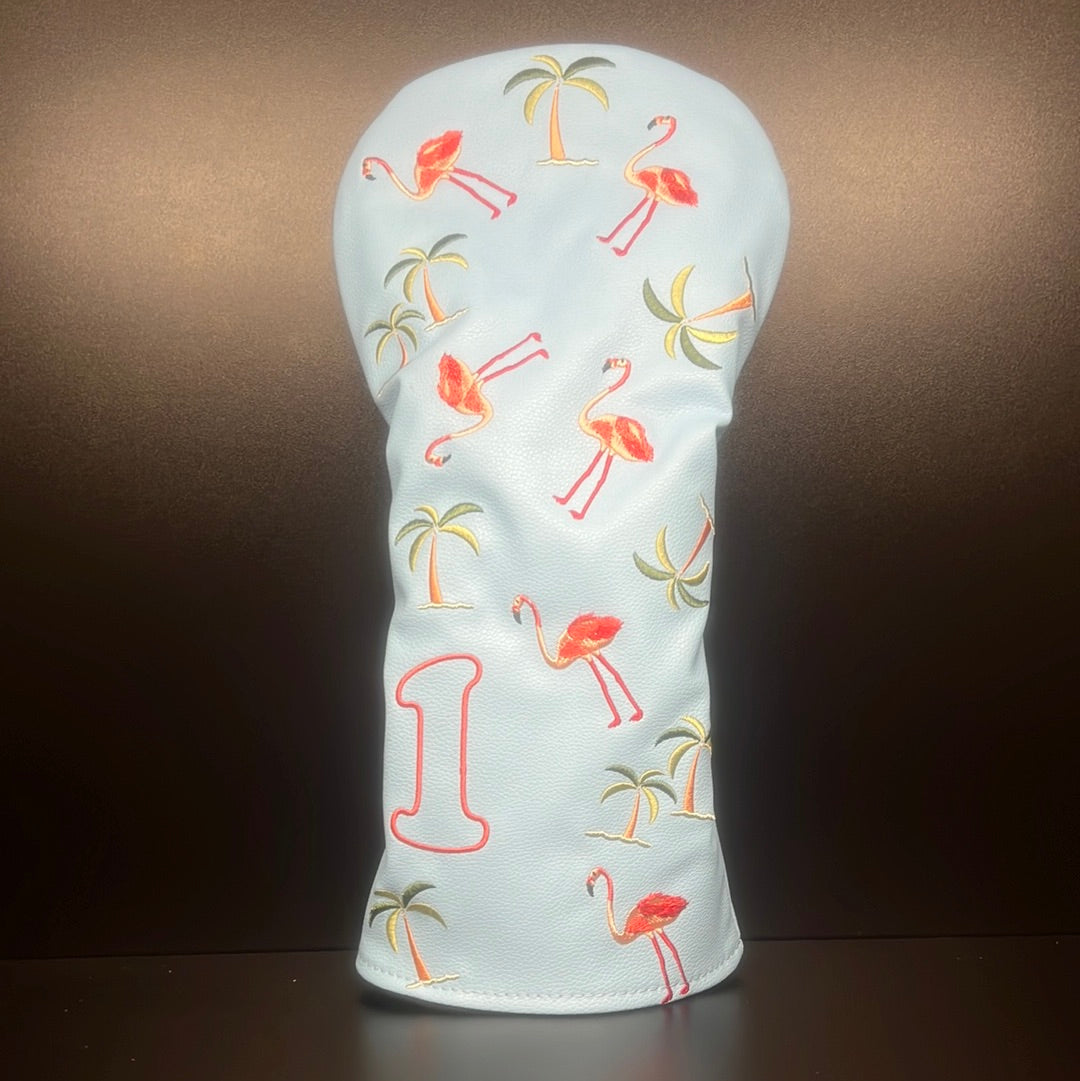 ParWestGolf Flamingos & Palm Trees Headcover