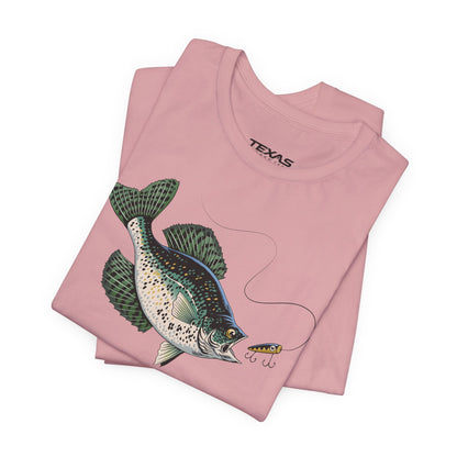 Texas Rigged Tees Crappie — Unisex Cotton Tee