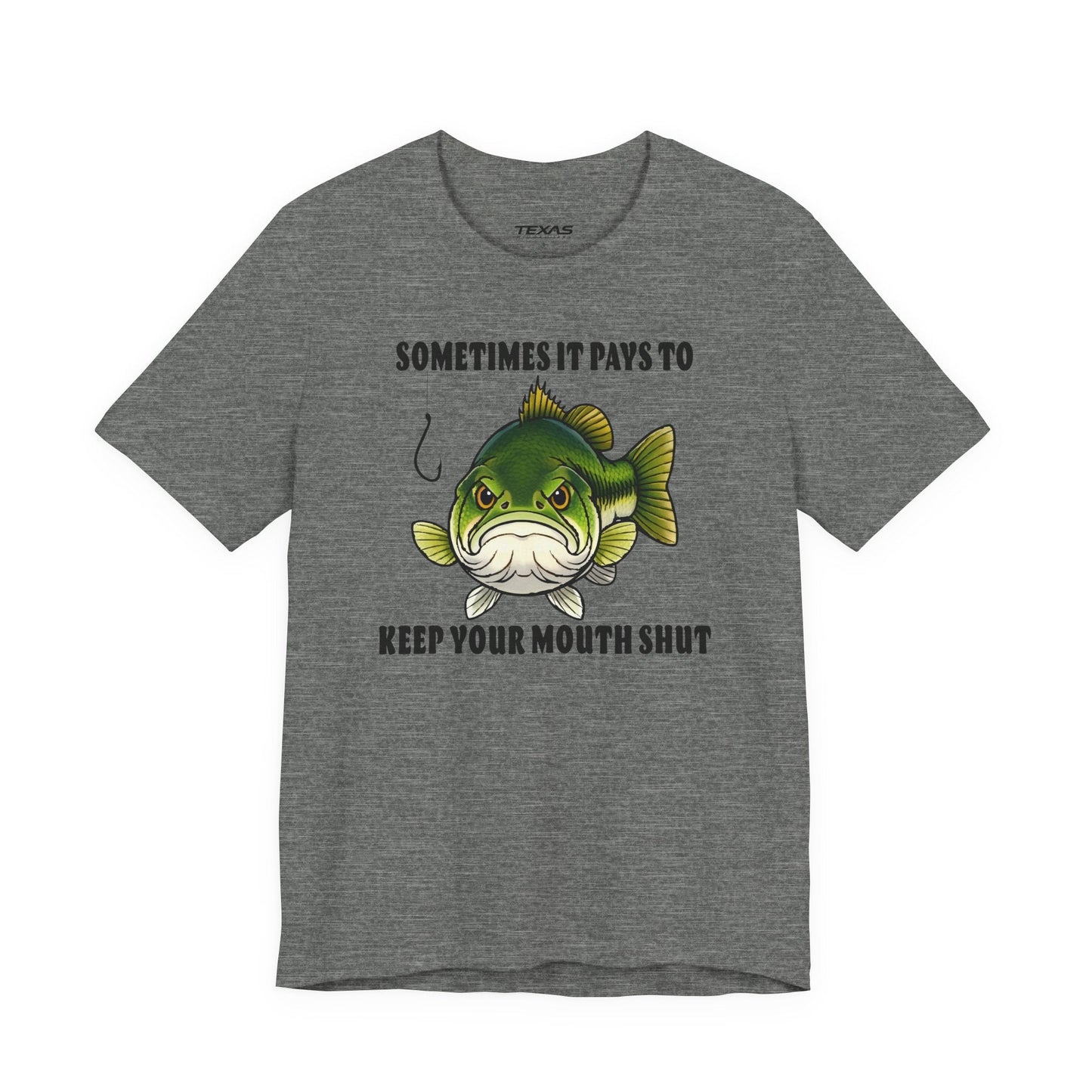 Texas Rigged Tees Sometimes It Pays to Keep Your Mouth Shut — Unisex Cotton Tee