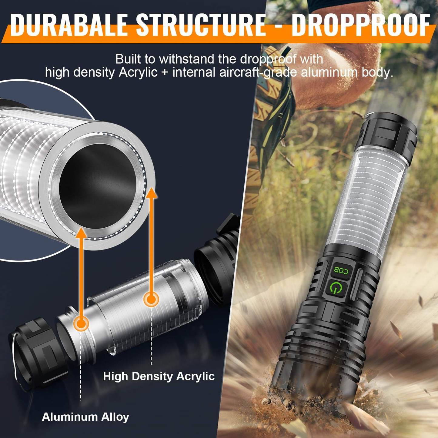 Killz Powerlite 3 in 1 Rechargeable Flashlight