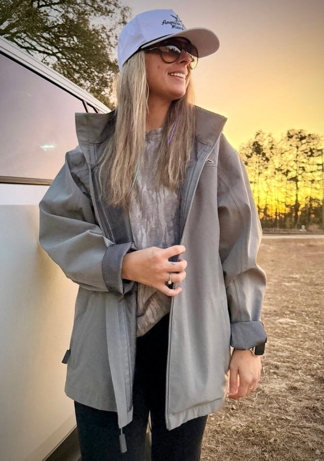 AF Waterfowl Slate Lightweight Rain Jacket