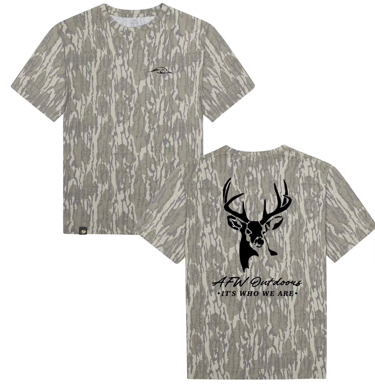 AF Waterfowl Outdoors Buck Mossy Oak Tee