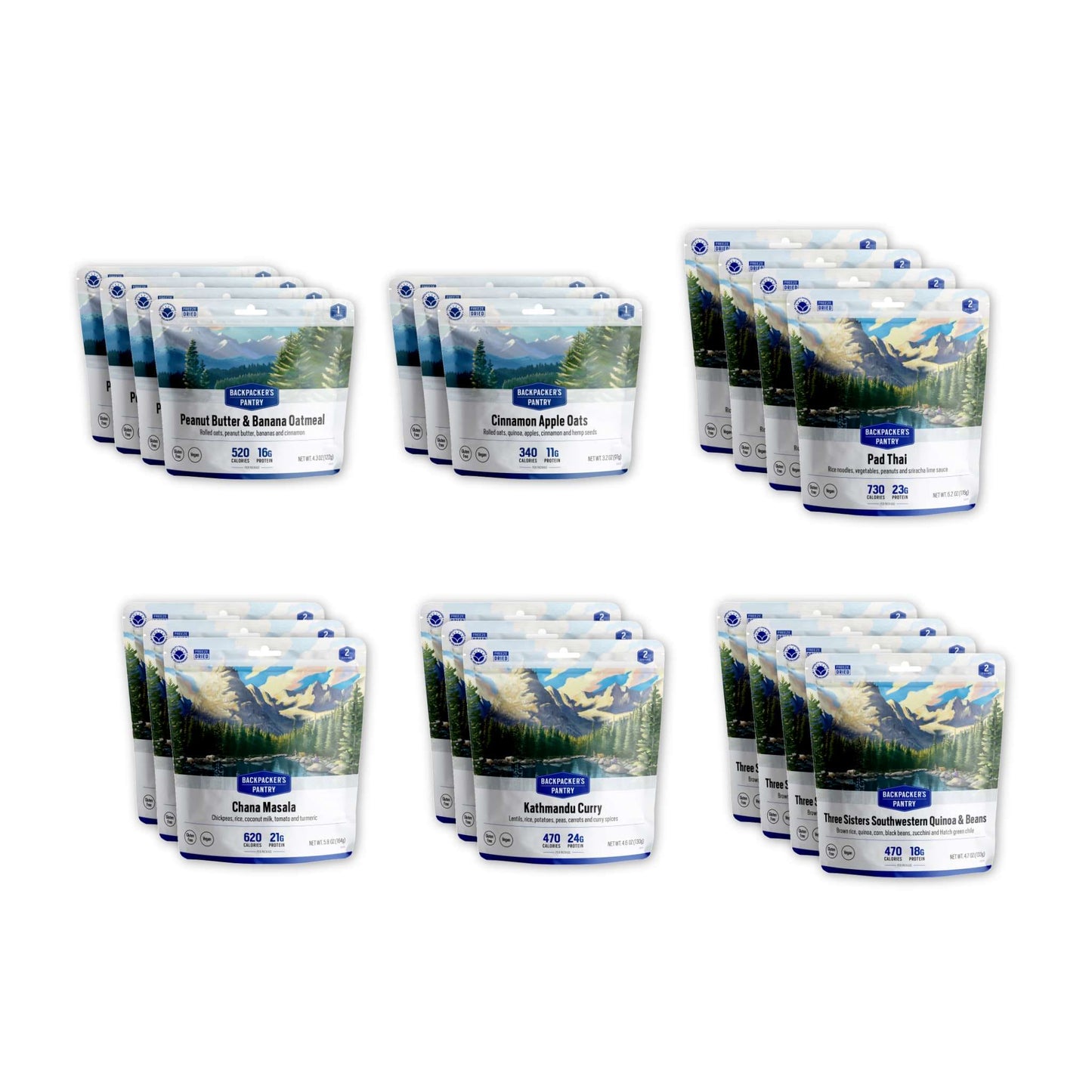 Backpacker's Pantry 7 Day Vegan Emergency Survival Meal Kit