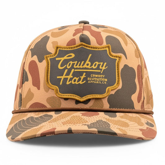 Cowboy Revolution Down South Camo Patch “Cowboy Hat” - Performance Rope Hat