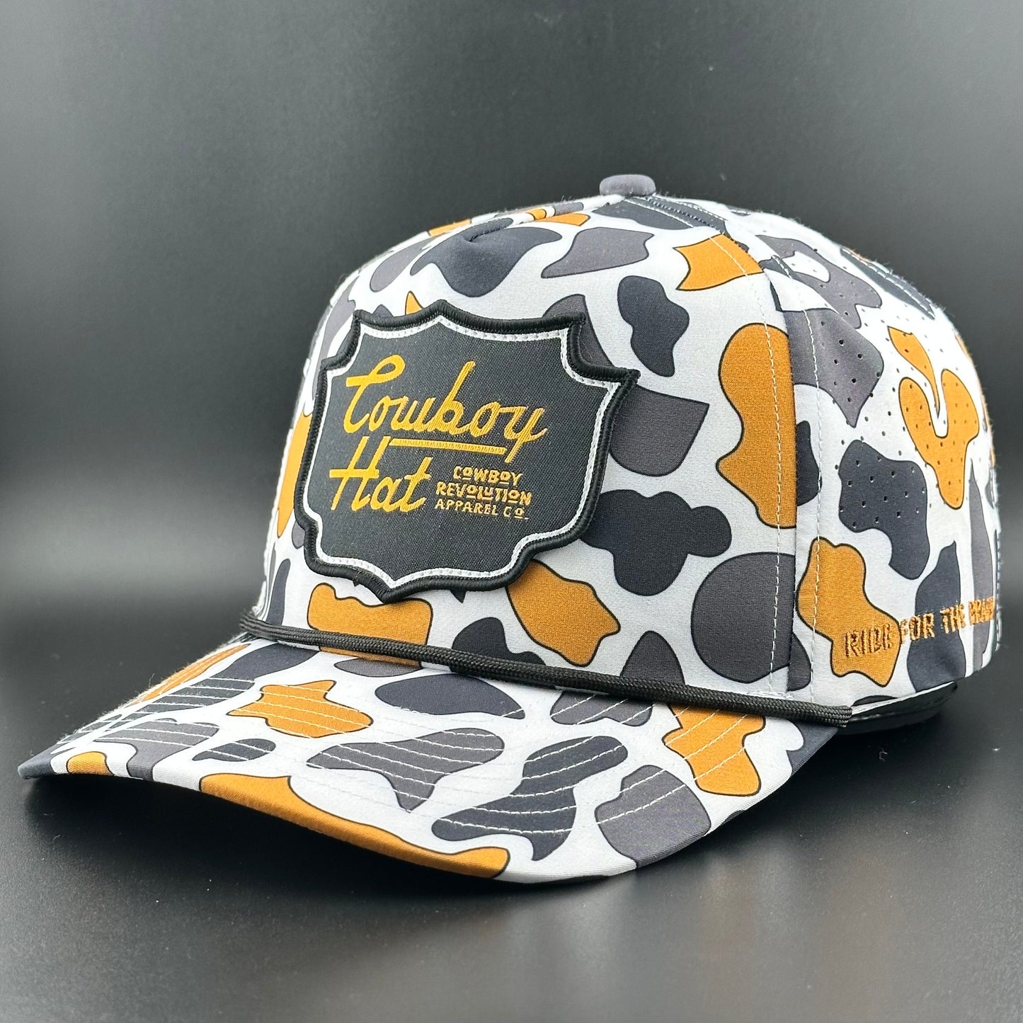 Cowboy Revolution NOLA White “Cowboy Hat” - Performance Patch Rope Hat