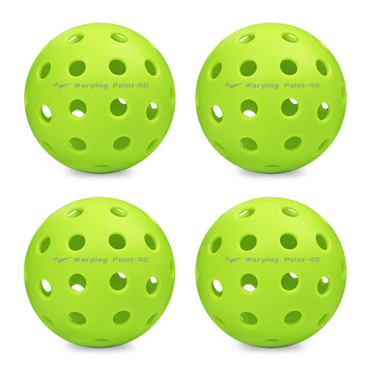 Warping Point Outdoor Practice Pickleballs - Green