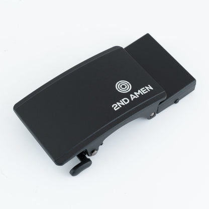2ND AMEN Gun Belt - Ratchet Track Buckle - Logo Black