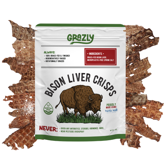 Grazly  Bison Liver Crisps - 100% Grass-Fed/Finished