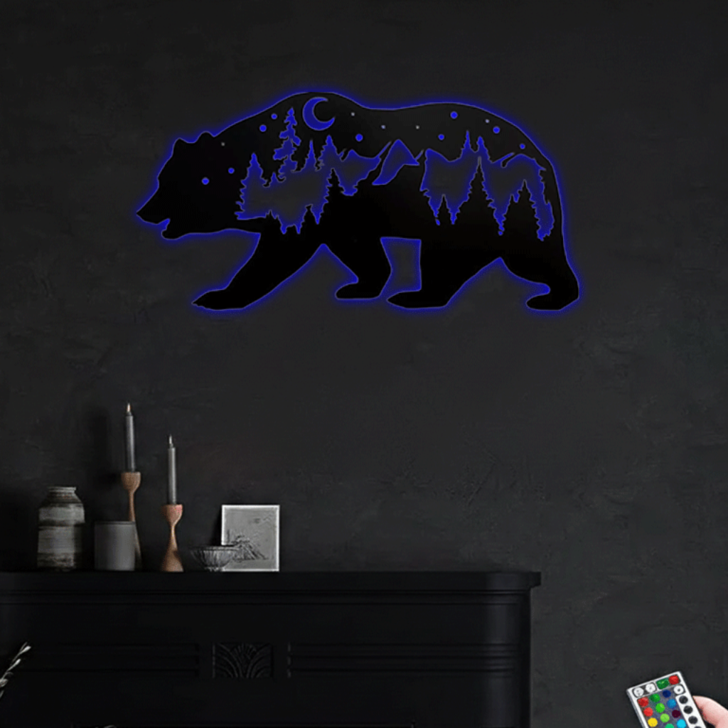 MetalPlex - Bear - Metal Wall Art